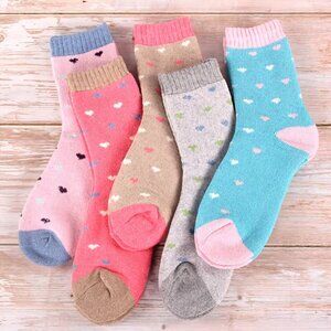 4 Pairs Women's Thick Warm Winter Socks, ***Random mix